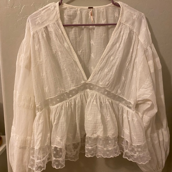 Free People nostalgic feels blouse - Picture 3 of 3